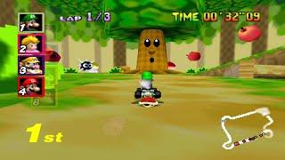 Mario Kart 64 - Amped Up 2.99  Flower Cup 150cc  Walkthrough