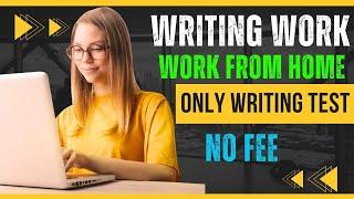 Work From Home Jobs  Online Writing Work  Online Jobs at Home  Part Time Job  Earn Money Online