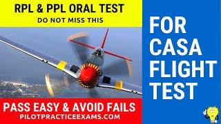 CASA RPL & PPL Oral Pilot Exams Knowledge Guides For Flight Test