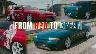 R32 Skyline gets British Racing Green wrap Makeover