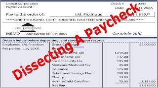 Dissecting A Paycheck