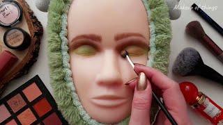 ASMR Makeup on Mannequin Head Video For Sleep