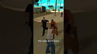 what happened when someone attack you in front of cops #gtagames #gtasanandreas #gta #foryou