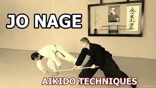 Jo nage. Aikido techiques against jo staff attacks.