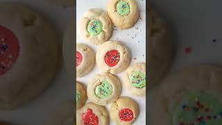 Easy THUMBPRINT COOKIES WITH ICING and Sprinkles