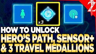 How to Get 3 Travelers Medallions Sensor + & Heros Path in Tears of the Kingdom