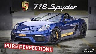 2021 Porsche 718 Spyder  Short Review  4.0 PDK  Exhaust Sound  POV  Acceleration