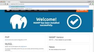 How to Install MAMP and WordPress on your computer