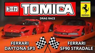 Tomica  Ferrari Daytona SP3 VS Ferrari SF90 Stradale  Drag Race