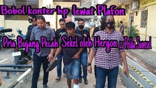 Bobol Konter Hp Lewat Plafon Pria Bujangan Di Palembang Pecah Sekel Oleh Hergon cs 