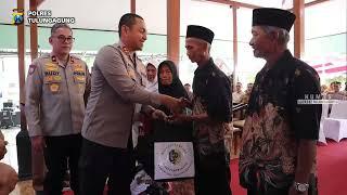 Kapolres Dampingi Tim Penilaian Lomba 3 Pilar Tingkat Nasional Di Desa Kendalbulur Tulungagung