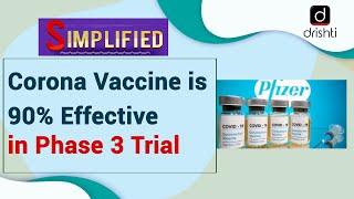 Corona Vaccine is 90% Effective in Phase 3 Trial Simplified