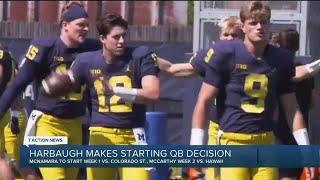 Jim Harbaugh makes QB decision Cade McNamara to start Week 1 JJ McCarthy Week 2 for Michigan