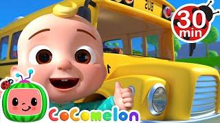 Wheels on the Bus 30 MIN LOOP  Karaoke Nursery Rhymes & Kids Songs - CoComelon