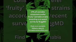 27% of consumers prefer fruity strains followed by sweet 19% citrus 18% and earthy 18%.