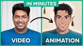 How To Convert Any Video To ANIME  Animation AI