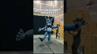 Abby Riding Bonnies Shoulders FNAF Movie BTS #fivenightsatfreddys #fnaf #fnafmovie #animatronic