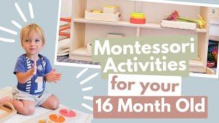 MONTESSORI ACTIVITIES for your 16 Month Old  1 Year Old Montessori Toys