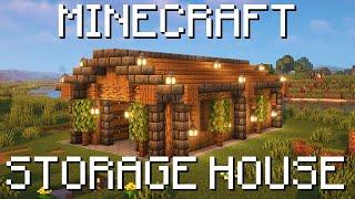 How To Build a STORAGE HOUSE in Minecraft