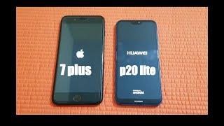 Huawei p20 lite  nova 3e  vs iphone 7 plus - Speed Test