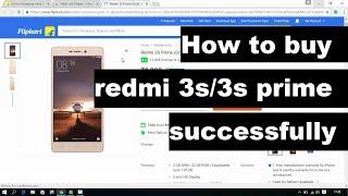 Hindi How to buy Xiaomi redmi 3s3s prime successfully in flash sales