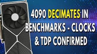 RTX 4090 DECIMATES In Benchmarks - Clocks & TDP Confirmed  Ryzen 7600X Performance Boost Comparison