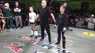 RAW VIDEO Pre-teen girls MMA fight at casino near Spokane