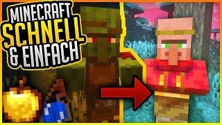 Zombie-Dorfbewohner heilen Tutorial  Minecraft Schnell und Einfach #04  ErikOnHisPeriod