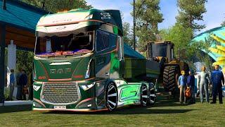 ETS2 1 50 Update NEW DAF EVO WING V12 HP 3600 MONSTER SOUND Mod Review & Test Drive