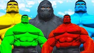 KING KONG VS TEAM HULK - EPIC BATTLE