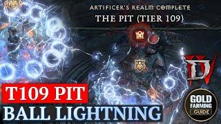 Immortal Ball Lightning Sorcerer vs T109 Pit. Diablo IV Season 4 