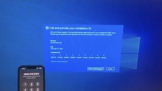 Activating Windows 10 Over the Phone