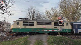 Železniční přejezd Lhota pod Přeloučí #2 P4910 - 15.3.2024  Czech railroad crossing