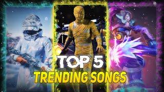 Top 5  Trending Songs For BgmiPubg Montage  Bgmi Trending Songs 2024  #trendingsong