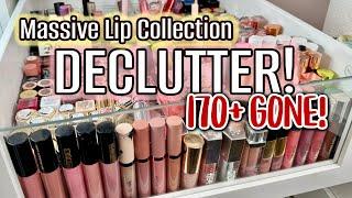 MASSIVE LIP COLLECTION DECLUTTER OVER 170 LIPPIES GONE + MY TOP FAVORITE LIP PRODUCTS