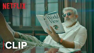 Ajith Kumar Mass Intro Scene  Thunivu  Netflix India