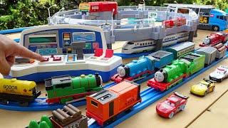 Plarail Shinkansen Mirai Nozomi GO  Thomas the Tank Engine and Tomica Highway Course