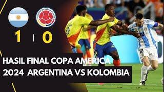 Hasil Final Copa America 2024 Argentina 0-0 Kolombia 1-0 AET