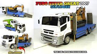 MEMBUAT MINIATUR TRUK SELFLOADER FUSO SUPER GREAT CBU JEPANG