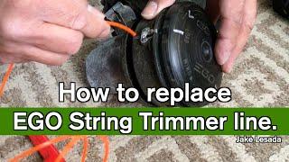 How to replace EGO String Trimmer line.