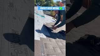 Perfect roof install #roofers #roofing #roofs #construction #work #reels #viral