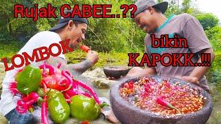 Mbolang vlog#8 makan Rujak CABELOMBOK level 100..?? yang GAK KUAT jangan NONTON..