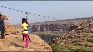 Zipline adventure at Gandikota