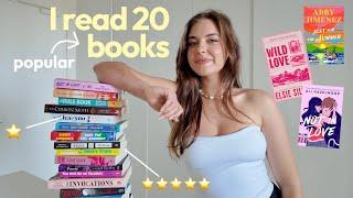 I read *more* 20 books… here are my thoughts the good & bad