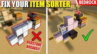 1.20+ FIX Your ITEM SORTER Keeps Breaking OVERFLOW PROTECTION - Minecraft Bedrock