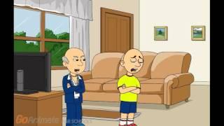 Caillou calls mr Hinkle Grandpa and gets grounded.