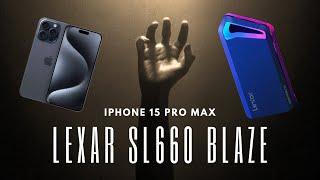 ProRes 4K 60FPS on an iPhone 15 Pro Max  Lexar SL660 with Speed Test