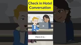 Hotel reservation conversation  #shorts #englishconversation