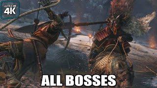 Sekiro Shadows Die Twice - All Bosses With Cutscenes 4K UHD 60FPS PC