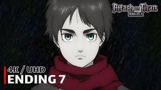 Attack on Titan - Ending 7 【Akuma no Ko】 4K  UHD Creditless  CC